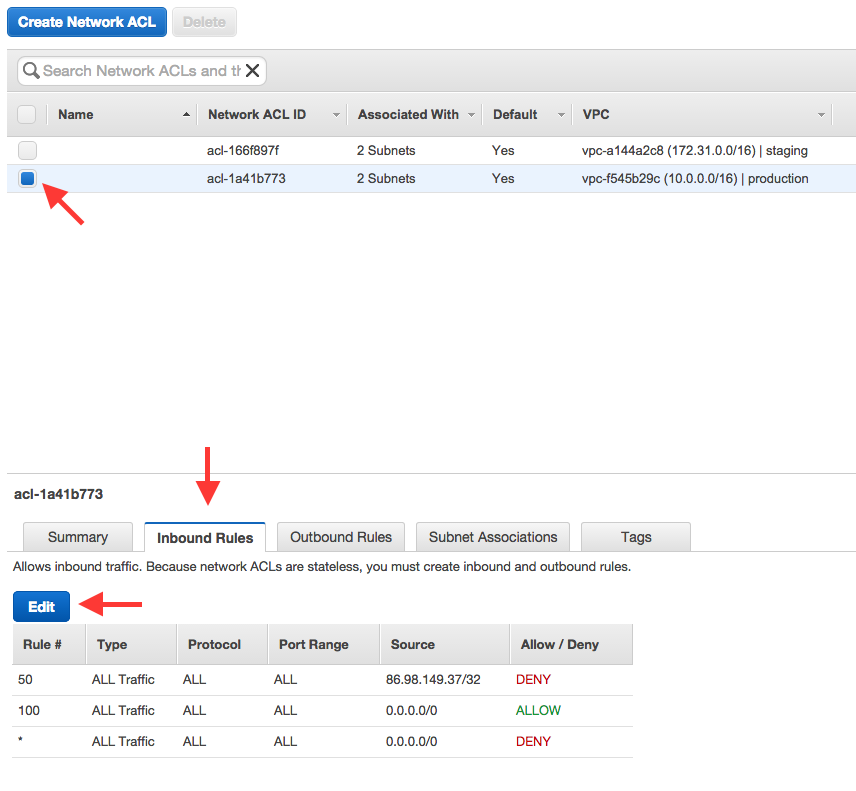 Select subnet